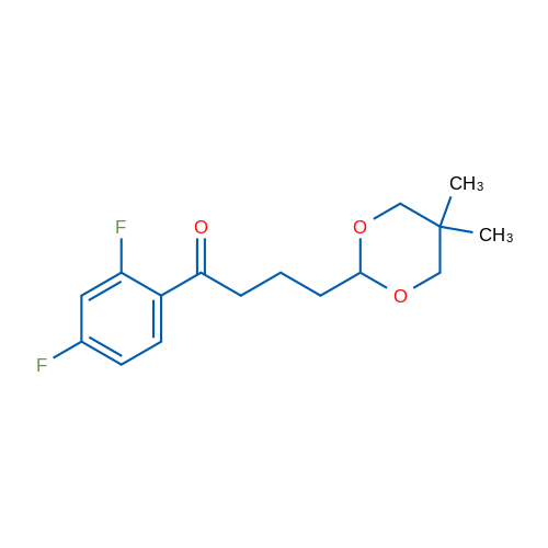 2',4'-Difluoro-4-(5,5-dimethyl-1,3-dioxan-2-yl)butyrophenone 1g