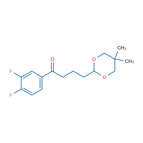3',4'-Difluoro-4-(5,5-dimethyl-1,3-dioxan-2-yl)butyrophenone 1g