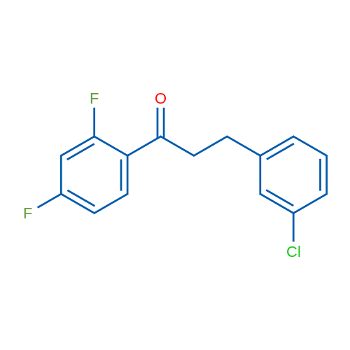 3-(3-Chlorophenyl)-2',4'-difluoropropiophenone 1g