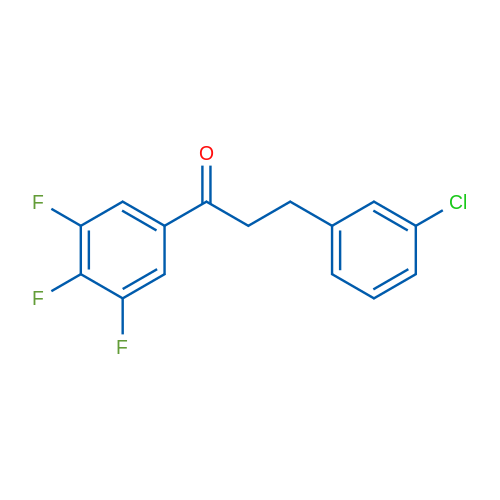 3-(3-Chlorophenyl)-3',4',5'-trifluoropropiophenone 1g