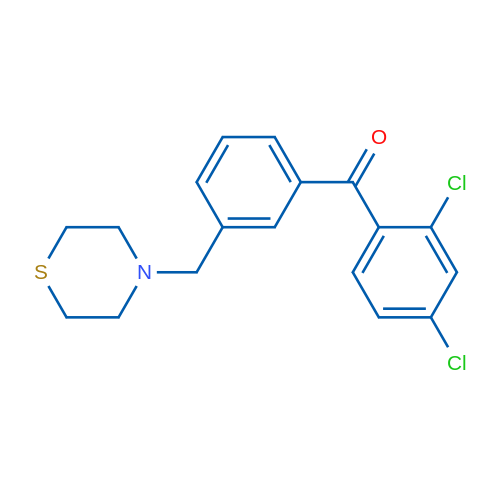 2,4-Dichloro-3'-thiomorpholinomethyl benzophenone 1g