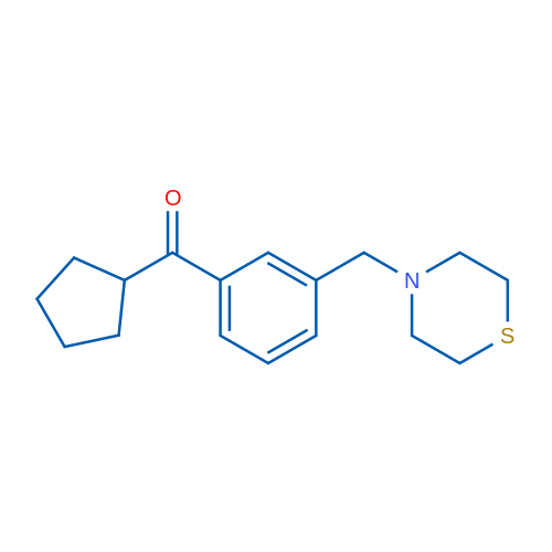 Cyclopentyl 3-(thiomorpholinomethyl)phenyl ketone 1g