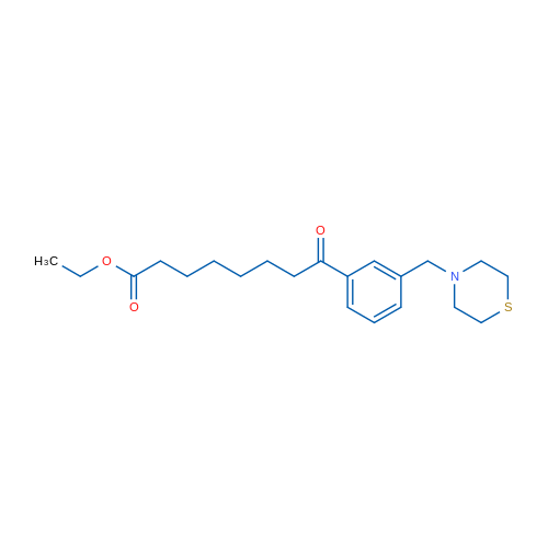 Ethyl 8-oxo-8-[3-(thiomorpholinomethyl)phenyl]octanoate 1g