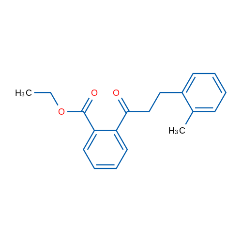 2'-Carboethoxy-3-(2-methylphenyl)propiophenone 1g