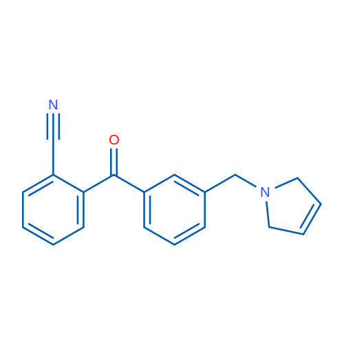 2-(3-((2,5-Dihydro-1H-pyrrol-1-yl)methyl)benzoyl)benzonitrile 1g