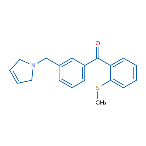 (3-((2,5-Dihydro-1H-pyrrol-1-yl)methyl)phenyl)(2-(methylthio)phenyl)methanone 1g