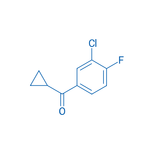 3-Chloro-4-fluorophenyl cyclopropyl ketone 1g