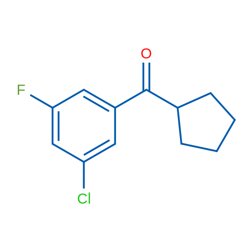 (3-Chloro-5-fluorophenyl)(cyclopentyl)methanone 1g