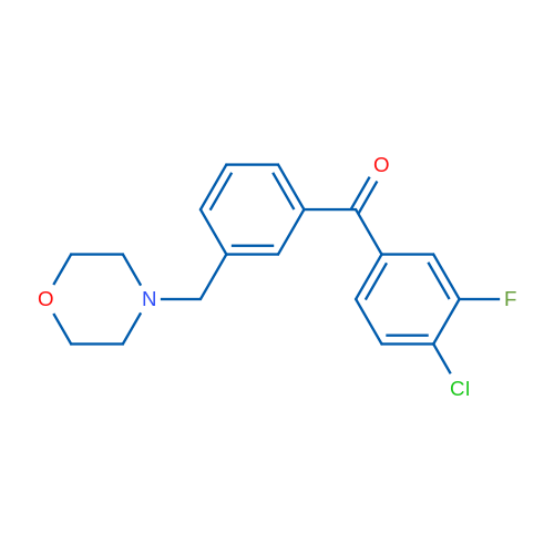 4-Chloro-3-fluoro-3'-morpholinomethyl benzophenone 1g