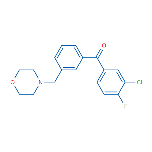 3-Chloro-4-fluoro-3'-morpholinomethyl benzophenone 1g