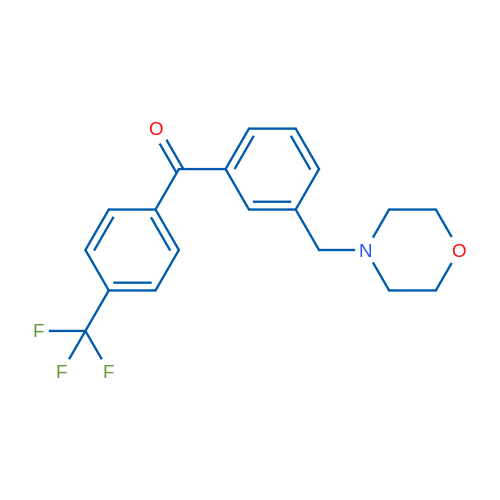 3-Morpholinomethyl-4'-trifluoromethylbenzophenone 1g