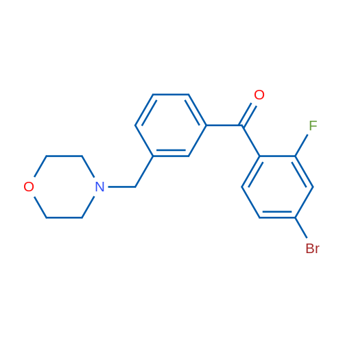 4-Bromo-2-fluoro-3'-morpholinomethyl benzophenone 1g