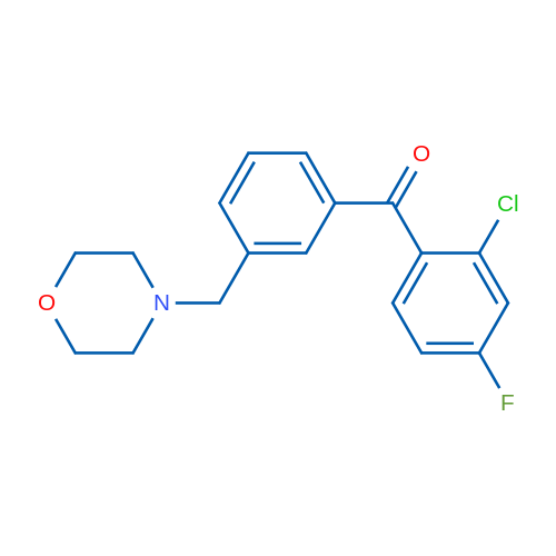 2-Chloro-4-fluoro-3'-morpholinomethyl benzophenone 1g