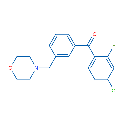 4-Chloro-2-fluoro-3'-morpholinomethyl benzophenone 1g