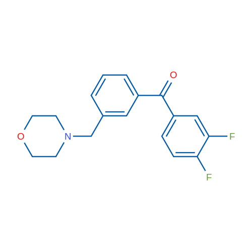 3,4-Difluoro-3'-morpholinomethyl benzophenone 1g