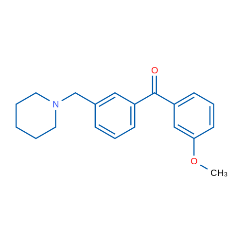 3-Methoxy-3'-piperidinomethyl benzophenone 1g