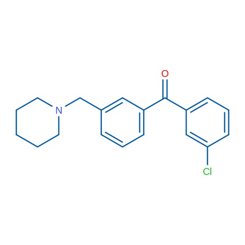 3-Chloro-3'-piperidinomethyl benzophenone 1g