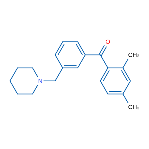 2,4-Dimethyl-3'-piperidinomethyl benzophenone 1g
