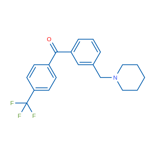 3-Piperidinomethyl-4'-trifluoromethylbenzophenone 1g