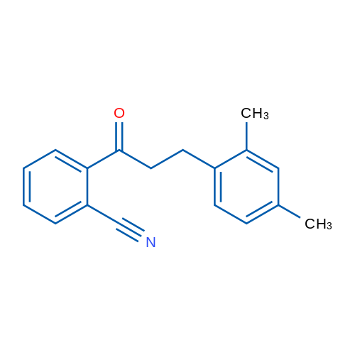 2'-Cyano-3-(2,4-dimethylphenyl)propiophenone 1g