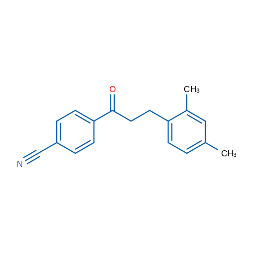 4'-Cyano-3-(2,4-dimethylphenyl)propiophenone 1g