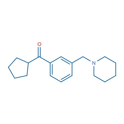 Cyclopentyl 3-(piperidinomethyl)phenyl ketone 1g