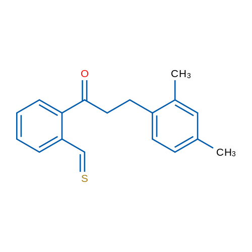 3-(2,4-Dimethylphenyl)-2'-thiomethylpropiophenone 1g