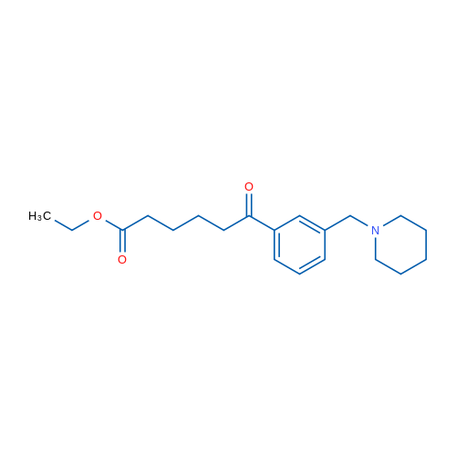 Ethyl 6-oxo-6-[3-(piperidinomethyl)phenyl]hexanoate 1g