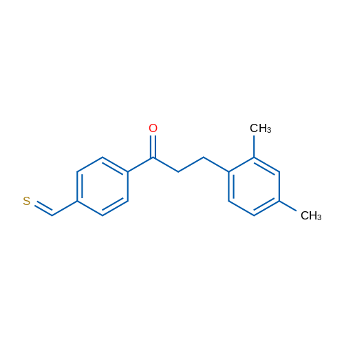 3-(2,4-Dimethylphenyl)-4'-thiomethylpropiophenone 1g