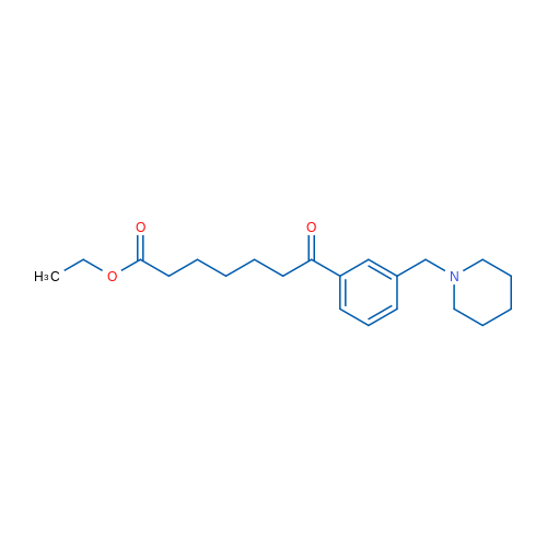 Ethyl 7-oxo-7-[3-(piperidinomethyl)phenyl]heptanoate 1g
