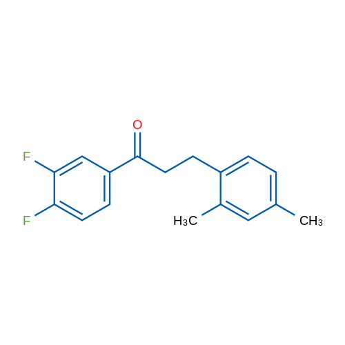 3',4'-Difluoro-3-(2,4-dimethylphenyl)propiophenone 1g