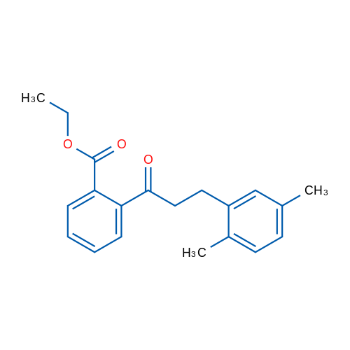 2'-Carboethoxy-3-(2,5-dimethylphenyl)propiophenone 1g