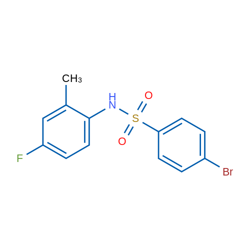 4-BRomo-N-(4-fluoro-2-methylphenyl)benzenesulfonamide 250mg