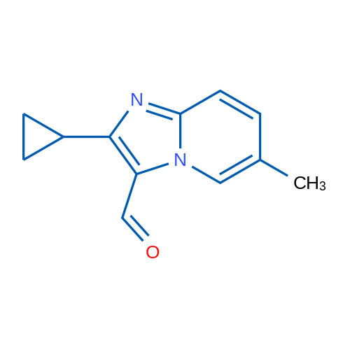 2-Cyclopropyl-6-methylimidazo[1,2-a]pyridine-3-carbaldehyde 1g