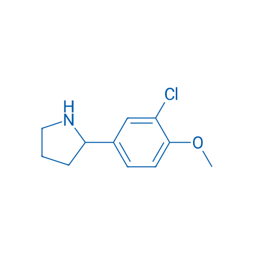 2-(3-Chloro-4-methoxyphenyl)pyrrolidine 250mg