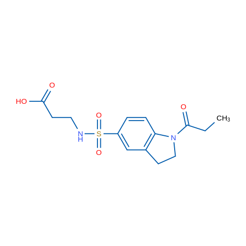 3-(1-Propionylindoline-5-sulfonamido)propanoic acid 5g
