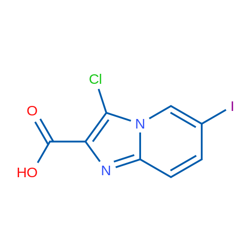 3-Chloro-6-iodoimidazo[1,2-a]pyridine-2-carboxylic acid 1g