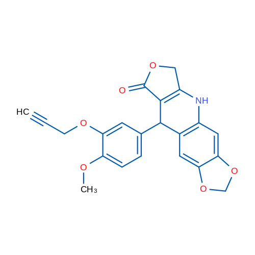 8-[4-Methoxy-3-(prop-2-yn-1-yloxy)phenyl]-5,12,14-trioxa-2-azatetracyclo[7.7.0.0^{3,7}.0^{11,15}]hexadeca-1(9),3(7),10,15-tetraen-6-one 1g