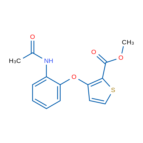 Methyl 3-(2-acetamidophenoxy)thiophene-2-carboxylate 1g