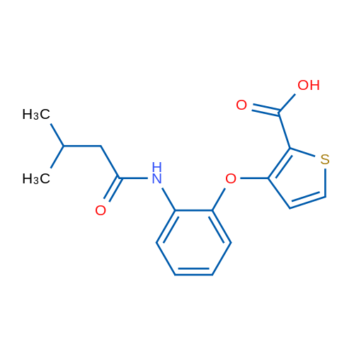 3-[2-(3-Methylbutanamido)phenoxy]thiophene-2-carboxylic acid 1g