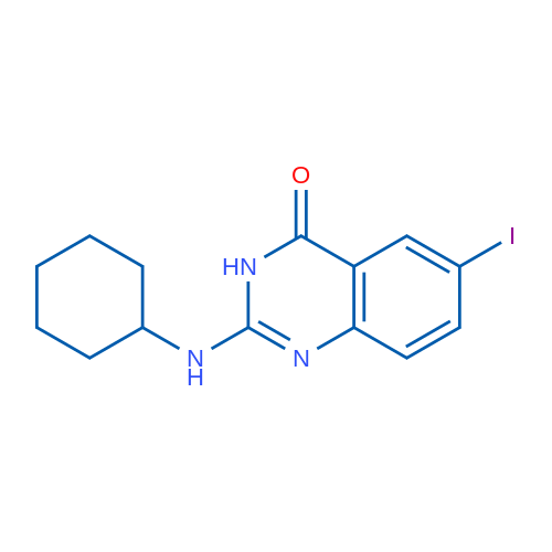 2-(Cyclohexylamino)-6-iodoquinazolin-4(3H)-one 1g