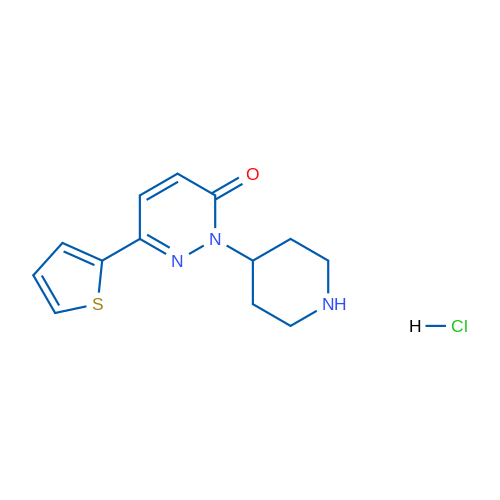 2-(Piperidin-4-yl)-6-(thiophen-2-yl)pyridazin-3(2H)-one hydrochloride 1g