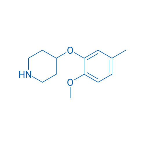 4-(2-Methoxy-5-methylphenoxy)piperidine 250mg