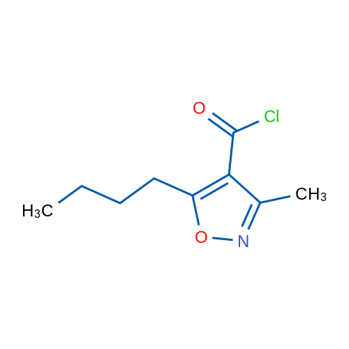 5-Butyl-3-methylisoxazole-4-carbonyl chloride 1g