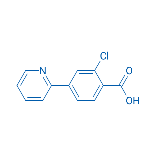 2-Chloro-4-(pyridin-2-yl)benzoic acid 250mg