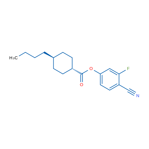 trans-4-Cyano-3-fluorophenyl 4-butylcyclohexanecarboxylate 1g