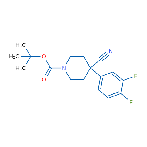 1-Boc-4-cyano-4-(3,4-difluorophenyl)-piperidine 100mg