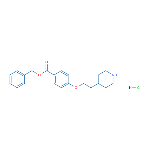 Benzyl 4-(2-(piperidin-4-yl)ethoxy)benzoate hydrochloride 5g