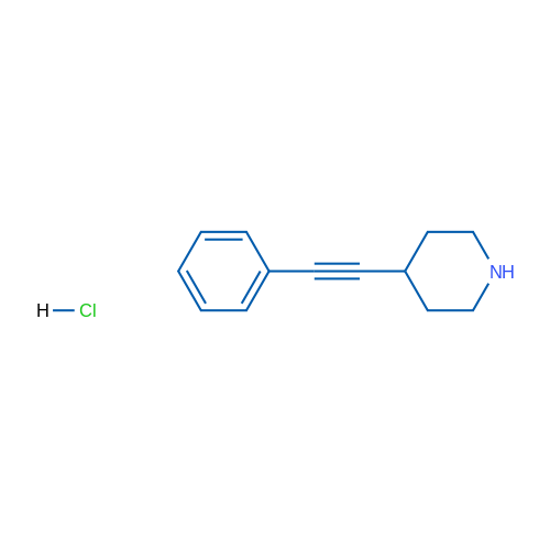 4-(Phenylethynyl)piperidine hydrochloride 250mg