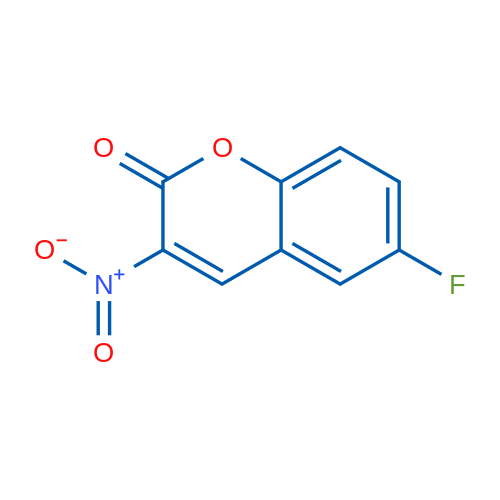 2H-1-benzopyran-2-one, 6-fluoro-3-nitro- 1g